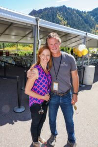 event volunteers at community picnic
