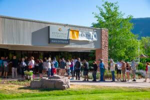 entrance to health fair at aspen valley hospital