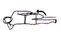Prone on elbows stretch diagram