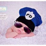 baby in police hat