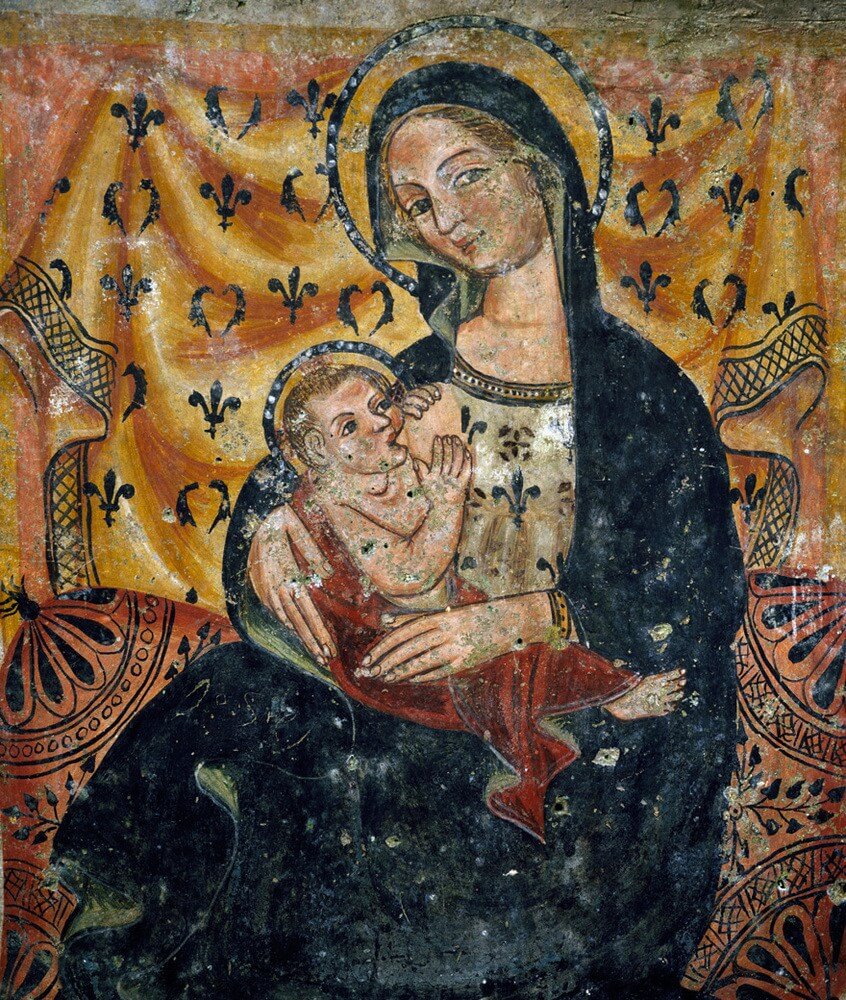 Baby Jesus breastfeeding