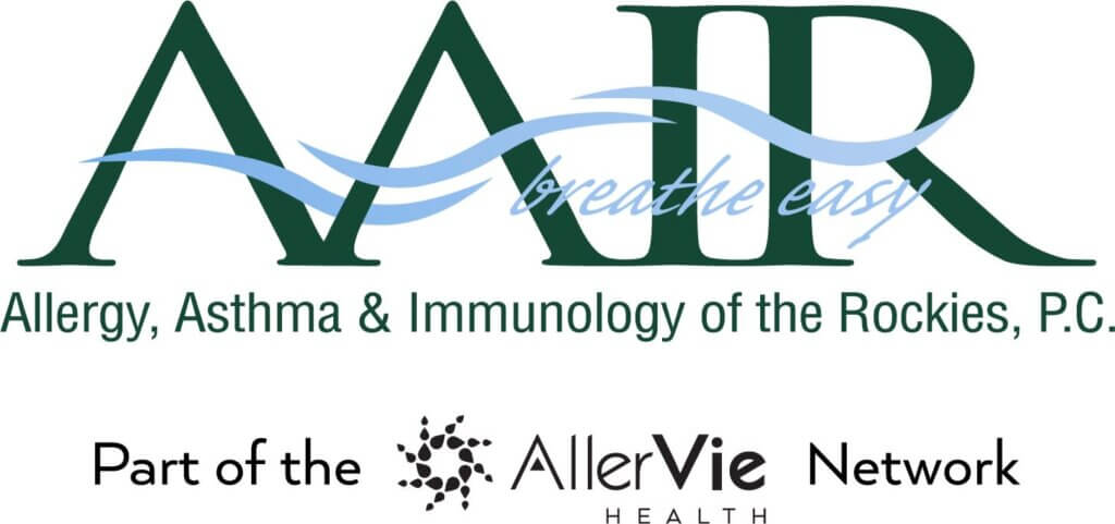 AAIR Logo. Allergy, Asthma, and Immunology of the Rockies. 