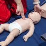Infant manekin CPR training