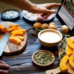 preparing pumpkin soup