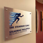 Steadman clinic metal sign