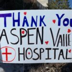thank you aspen valley hospital handmade sign
