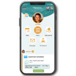 MyChart app on phone mockup