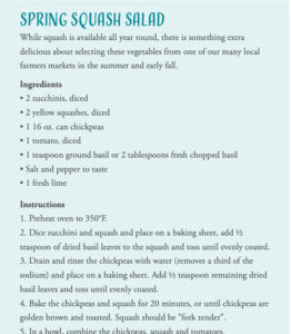 spring squash salad recipe