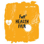 Health fair poster yellow background