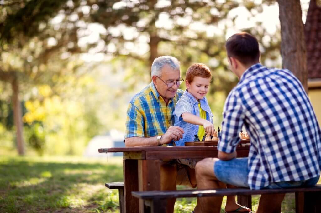 nature, chess, board, play and family concept keep your brain healthy