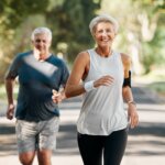 couple running as a form of stress management for heart health